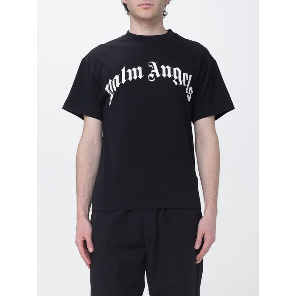 Palm Angels Men Cotton T-Shirt With Logo Palm Angels